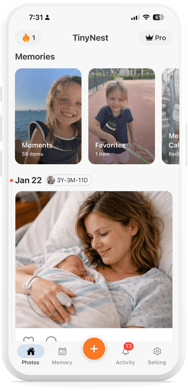 TinyNest family feed